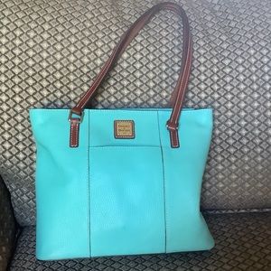 Dooney and Bourke Lexington Turquoise Tote